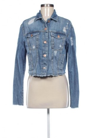 Γυναικείο μπουφάν Stradivarius, Μέγεθος L, Χρώμα Μπλέ, Τιμή 19,95 €