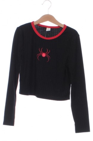 Dziecięca bluzka SHEIN, Rozmiar 9-10y/ 140-146 cm, Kolor Czarny, Cena 18,99 zł