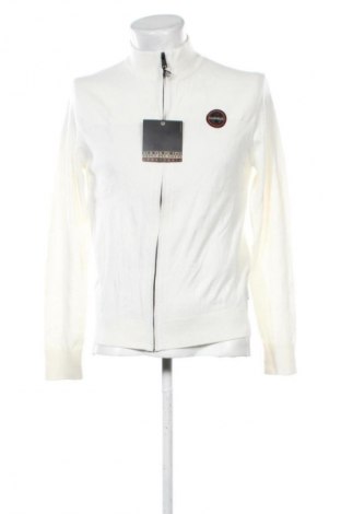 Herren Strickjacke Napapijri, Größe L, Farbe Ecru, Preis € 147,99
