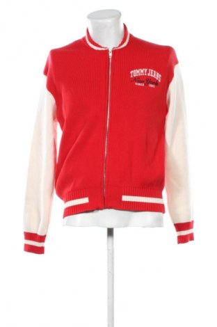 Herren Strickjacke Tommy Jeans, Größe S, Farbe Rot, Preis 167,99 €