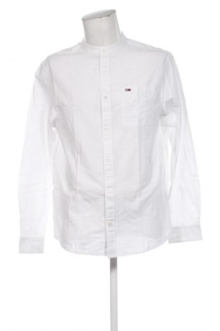 Cămașă de bărbați Tommy Jeans, Mărime L, Culoare Alb, Preț 424,99 Lei