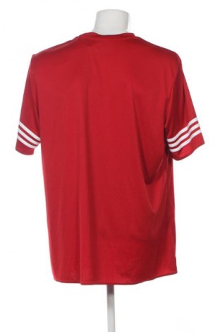 Ανδρικό t-shirt Adidas, Μέγεθος XXL, Χρώμα Κόκκινο, Τιμή 15,99 €