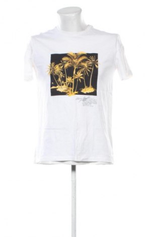 Męski T-shirt H&M, Rozmiar M, Kolor Biały, Cena 53,58 zł