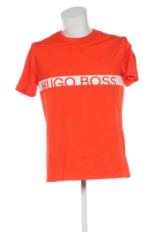 Męski T-shirt Hugo Boss, Rozmiar L, Kolor Pomarańczowy, Cena 171,47 zł