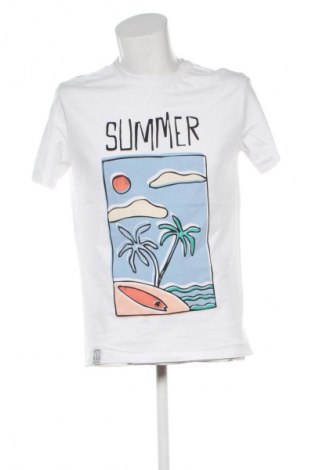 Męski T-shirt Sinsay, Rozmiar L, Kolor Biały, Cena 53,58 zł