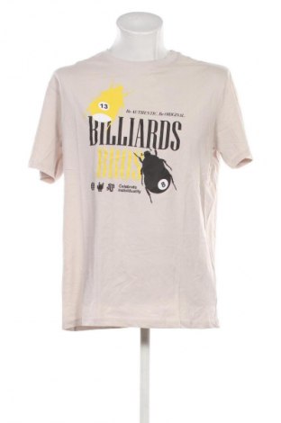 Męski T-shirt Sinsay, Rozmiar XXL, Kolor Beżowy, Cena 84,94 zł