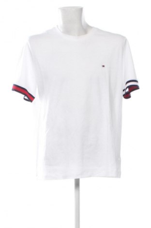 Męski T-shirt Tommy Hilfiger, Rozmiar XXL, Kolor Biały, Cena 271,99 zł