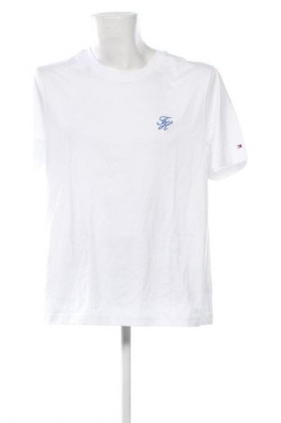 Męski T-shirt Tommy Hilfiger, Rozmiar XL, Kolor Biały, Cena 271,99 zł