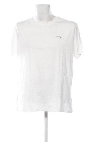 Męski T-shirt Tommy Jeans, Rozmiar XXL, Kolor Biały, Cena 220,99 zł