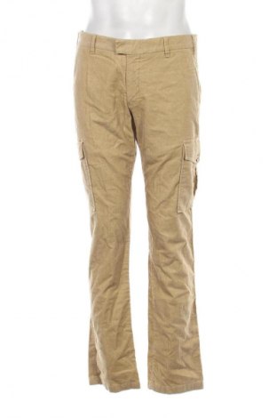 Pantaloni raiați de bărbați Tommy Hilfiger, Mărime M, Culoare Bej, Preț 133,99 Lei