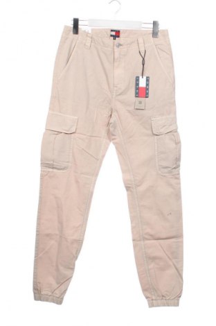 Ανδρικό παντελόνι Tommy Jeans, Μέγεθος S, Χρώμα  Μπέζ, Τιμή 36,99 €, #135713376