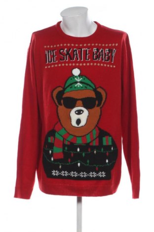 Pánský svetr  Angelo Litrico, Velikost 3XL, Barva Červená, Cena  319,00 Kč