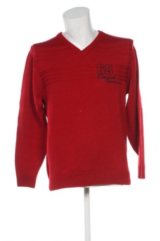 Herrenpullover Roger Kent, Größe M, Farbe Rot, Preis € 9,99