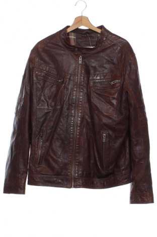 Pánska kožená bunda  Angelo Litrico, Veľkosť L, Farba Hnedá, Cena  65,95 €