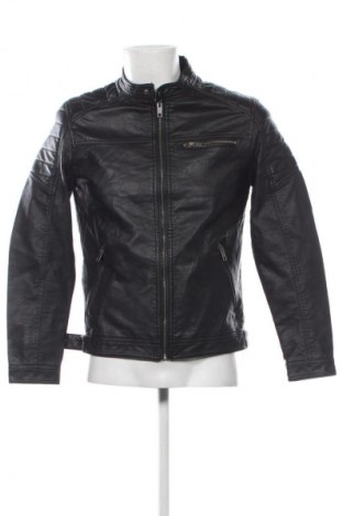 Geacă de piele pentru bărbati Jack & Jones, Mărime M, Culoare Negru, Preț 159,99 Lei