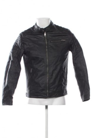 Geacă de piele pentru bărbati Jack & Jones, Mărime M, Culoare Negru, Preț 156,99 Lei