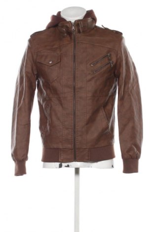 Мъжко кожено яке Unbranded, Размер S, Цвят Кафяв, Цена 16,87 €