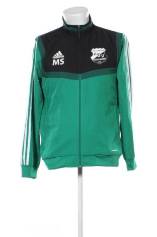 Ανδρική αθλητική ζακέτα Adidas, Μέγεθος M, Χρώμα Πράσινο, Τιμή 25,99 €