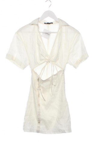 Kleid Zara, Größe XS, Farbe Ecru, Preis 14,00 €