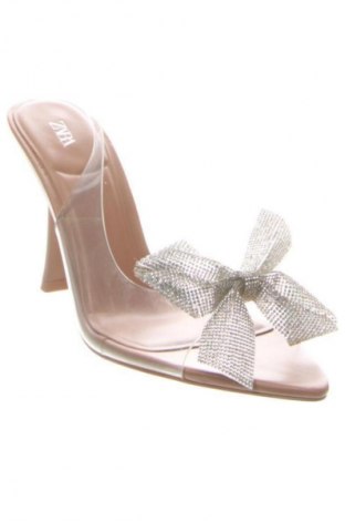 Сандали Zara, Размер 38, Цвят Сребрист, Цена 26,09 €