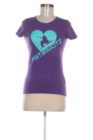 Γυναικείο t-shirt Blind Date, Μέγεθος M, Χρώμα Βιολετί, Τιμή 4,99 €