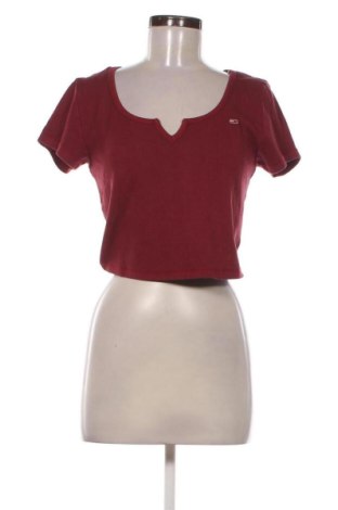 Bluză de femei Tommy Jeans, Mărime L, Culoare Roșu, Preț 211,99 Lei, #135821878
