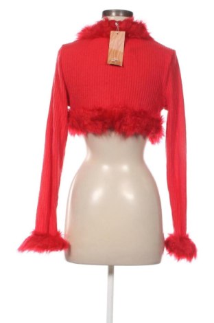 Dámsky kardigán SHEIN, Veľkosť L, Farba Červená, Cena  0,95 €