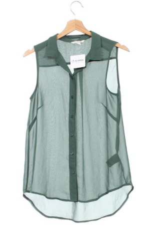 Γυναικείο πουκάμισο H&M, Μέγεθος XS, Χρώμα Πράσινο, Τιμή 13,00 €