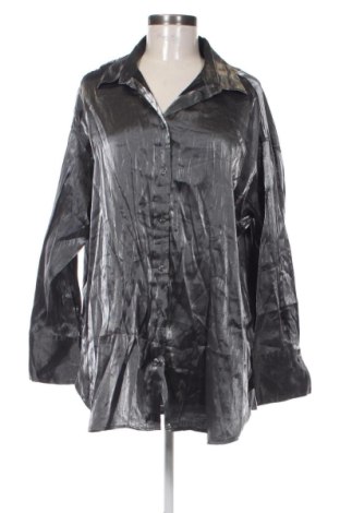 Γυναικείο πουκάμισο H&M, Μέγεθος M, Χρώμα Ασημί, Τιμή 17,00 €