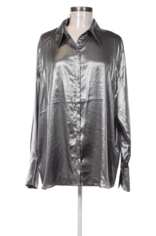 Γυναικείο πουκάμισο H&M Divided, Μέγεθος M, Χρώμα Ασημί, Τιμή 17,00 €