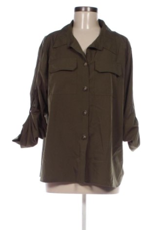 Γυναικείο πουκάμισο SHEIN, Μέγεθος XXL, Χρώμα Πράσινο, Τιμή 13,00 €