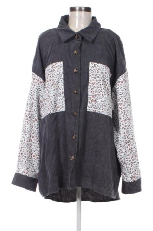 Γυναικείο πουκάμισο SHEIN, Μέγεθος 4XL, Χρώμα Πολύχρωμο, Τιμή 6,99 €