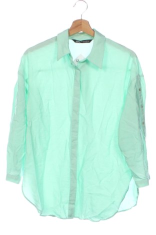Дамска риза Zara, Размер XS, Цвят Зелен, Цена 9,71 €