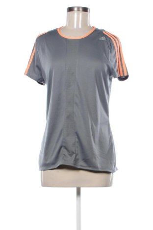 Γυναικείο t-shirt Adidas, Μέγεθος L, Χρώμα Γκρί, Τιμή 11,99 €