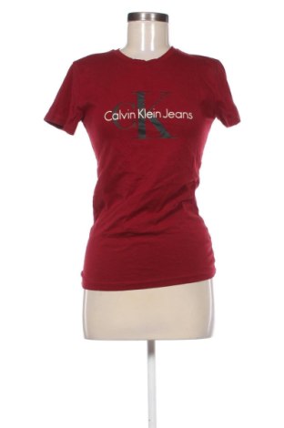 Damen T-Shirt Calvin Klein Jeans, Größe S, Farbe Rot, Preis € 16,99