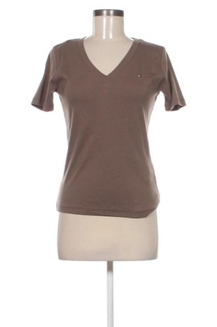 Damski T-shirt Tommy Hilfiger, Rozmiar S, Kolor Brązowy, Cena 226,99 zł