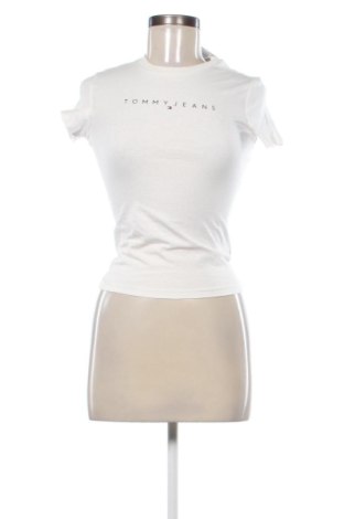 Damski T-shirt Tommy Jeans, Rozmiar XS, Kolor ecru, Cena 148,99 zł