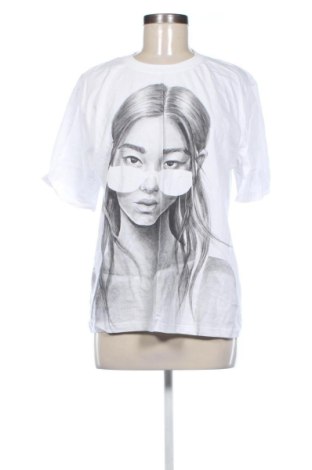 Γυναικείο t-shirt Zara, Μέγεθος S, Χρώμα Λευκό, Τιμή 5,60 €