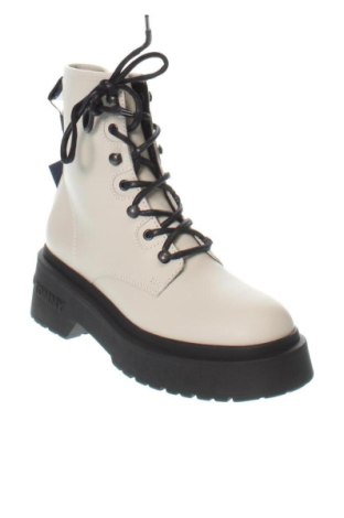 Damskie botki Tommy Jeans, Rozmiar 39, Kolor ecru, Cena 809,99 zł