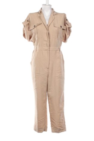 Дамски дълъг гащеризон H&M, Размер M, Цвят Бежов, Цена 24,44 €