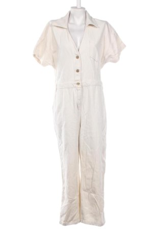 Дамски дълъг гащеризон Zara, Размер L, Цвят Екрю, Цена 21,00 €