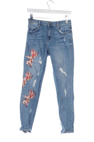 Blugi de femei Zara, Mărime XS, Culoare Albastru, Preț 71,99 Lei