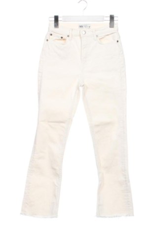 Blugi de femei Zara, Mărime XS, Culoare Alb, Preț 72,00 Lei