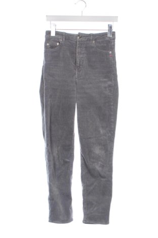 Pantaloni de velvet de femei H&M Divided, Mărime S, Culoare Gri, Preț 77,00 Lei