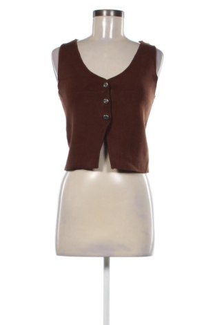 Дамски елек Stradivarius, Размер L, Цвят Кафяв, Цена 20,00 €