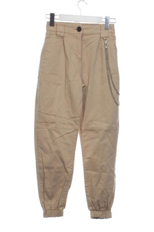 Дамски панталон Bershka, Размер XS, Цвят Бежов, Цена 15,00 €