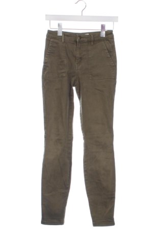 Pantaloni de femei H&M L.O.G.G., Mărime XS, Culoare Verde, Preț 77,30 Lei