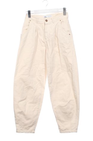 Дамски панталон Zara, Размер XS, Цвят Екрю, Цена 25,16 €