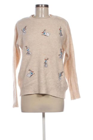 Pulover de femei Disney, Mărime M, Culoare Bej, Preț 78,20 Lei