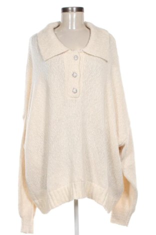Dámský svetr Kiabi, Velikost 4XL, Barva Krémová, Cena  439,00 Kč